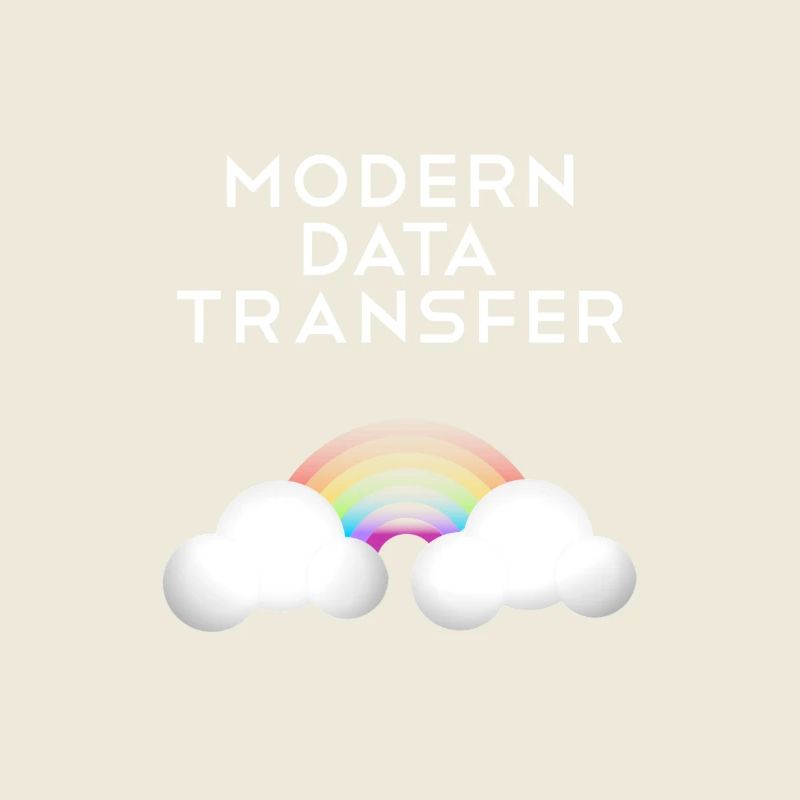 Modern Data Transfer Clouds Computer Scientist Gift