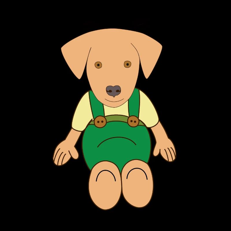 Little cute dog drawing