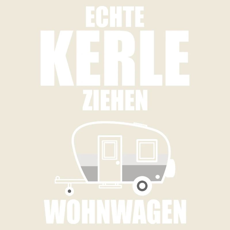 Camper und Camping Echte Kerle ziehen Wohnwagen