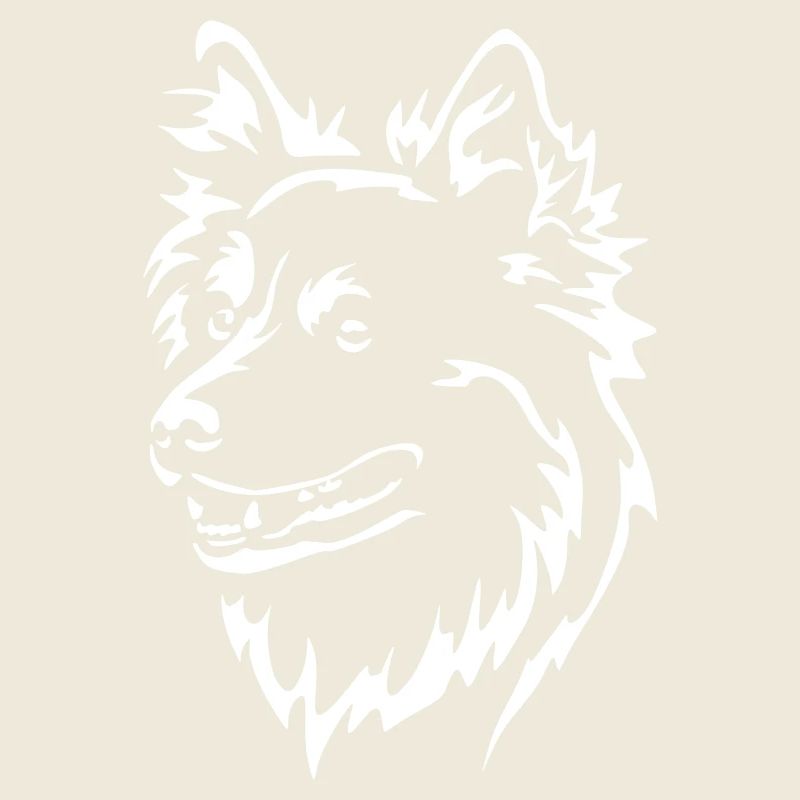 Islandspitz Kopf "Black Edition"