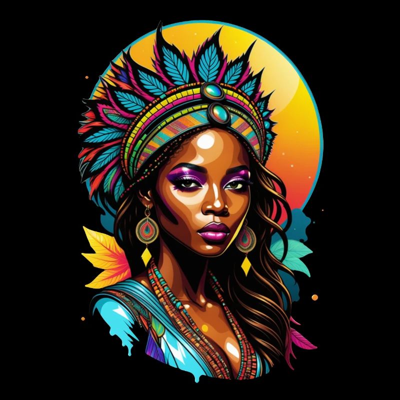 femme afro - beauté