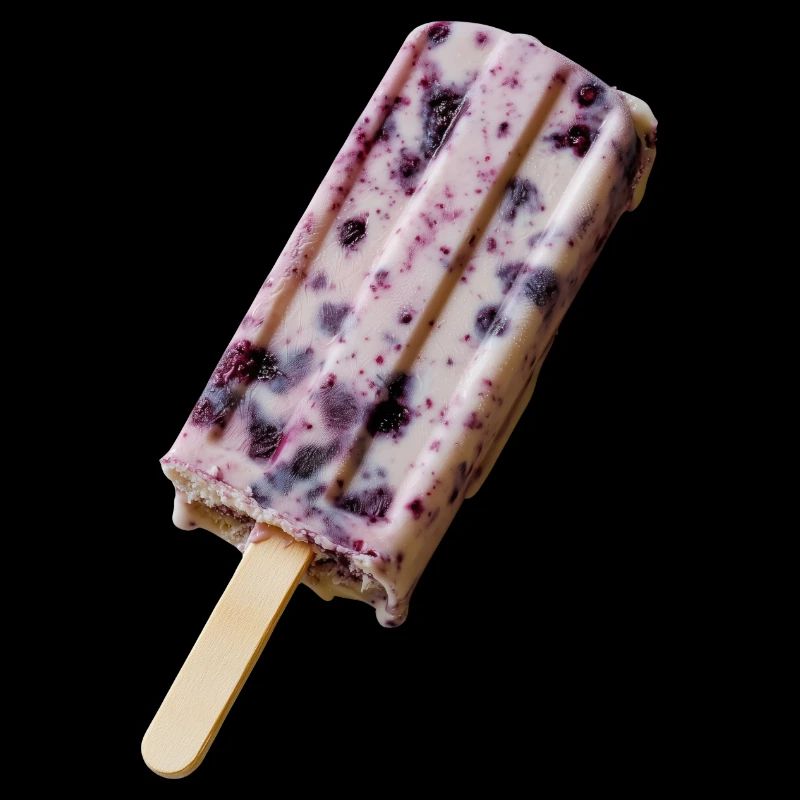 Blaubeer Eis am Stil