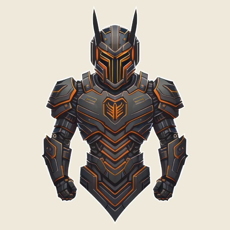 Tech-Krieger-Charakter