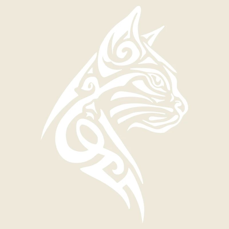 Cat Tribal Tattoo