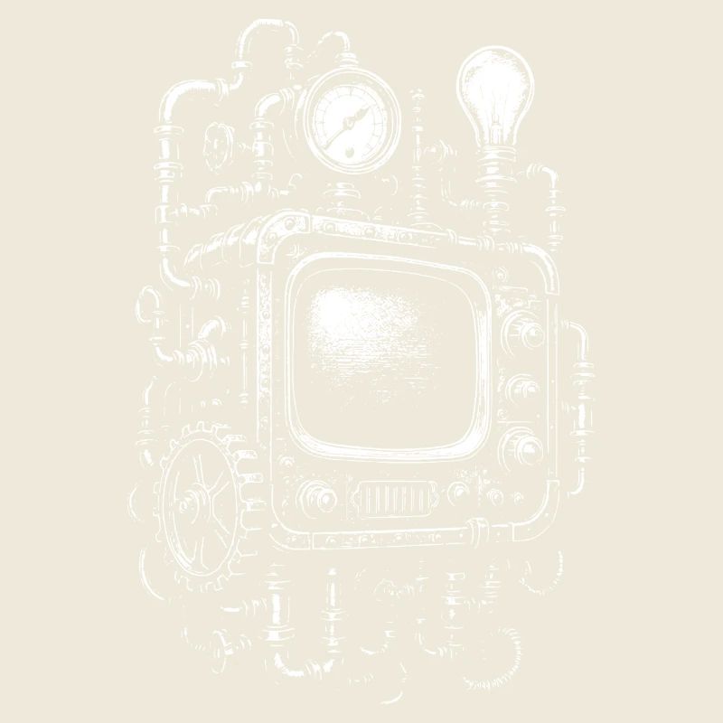 Steampunk-Fernseh-Engine