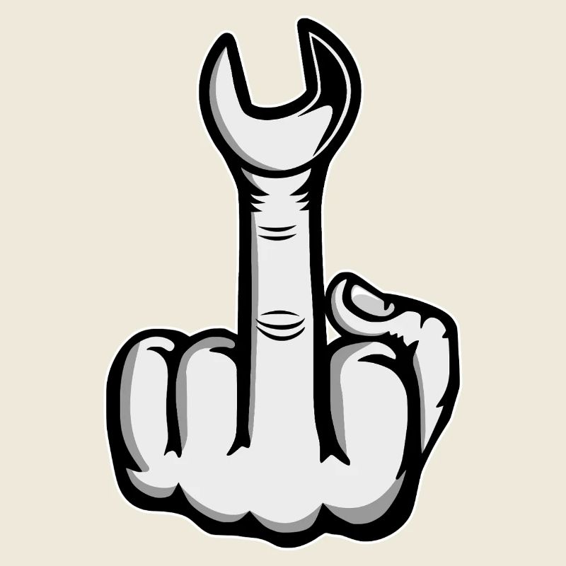 Middle Finger Stinker Finger Screw Wrench