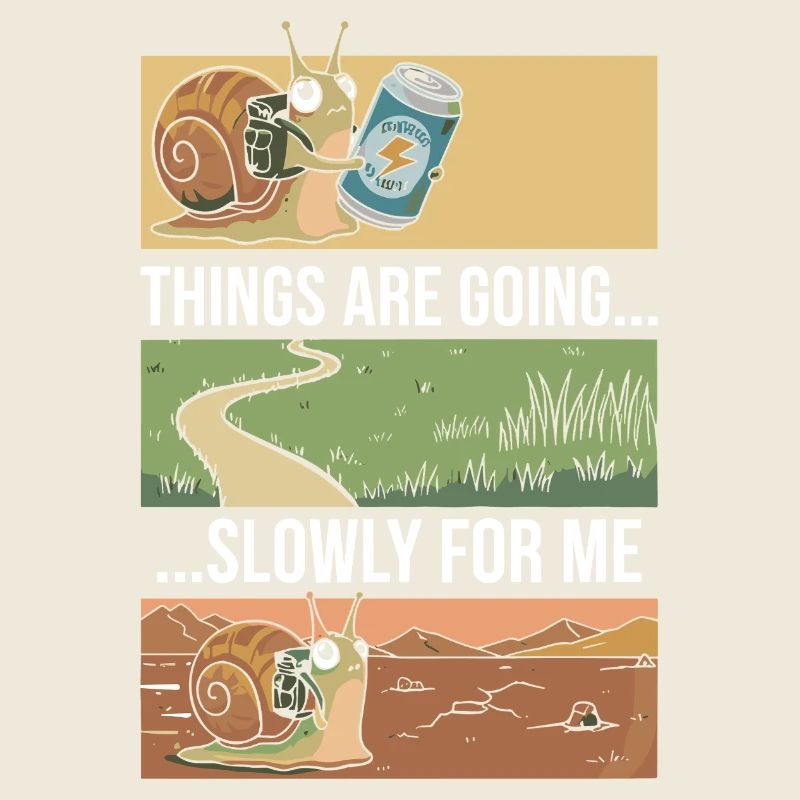 Escargot avec boisson : Les choses avancent lentement