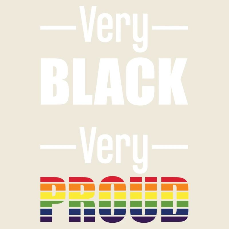 Art cadeau Very Black Very Proud Rainbow Pride