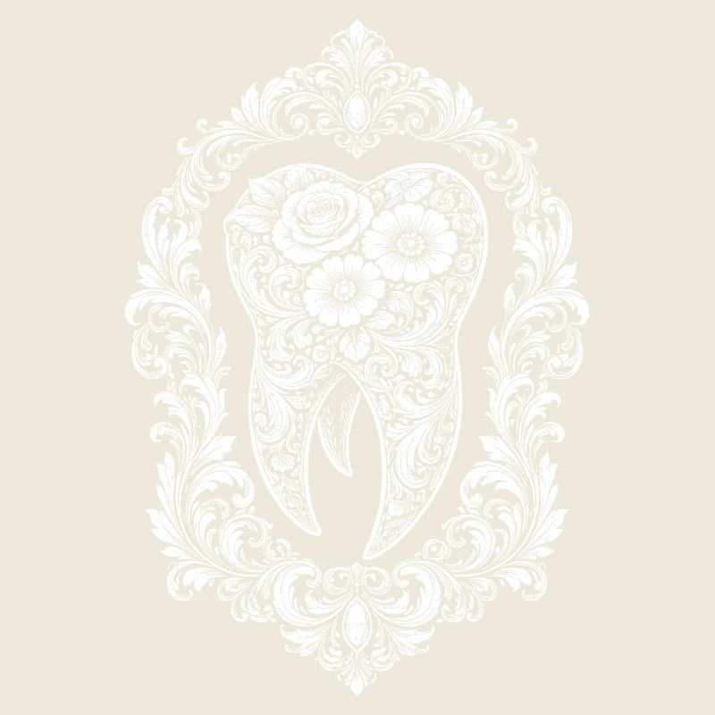 Baroque tooth design in frame