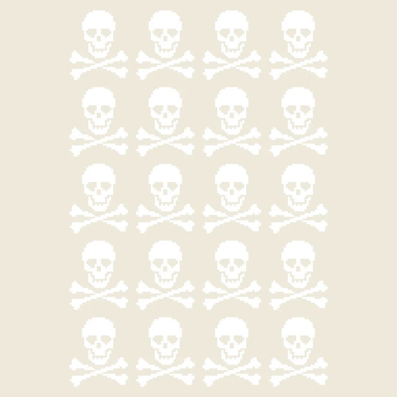 Skull & Crossbones Repeating Pattern