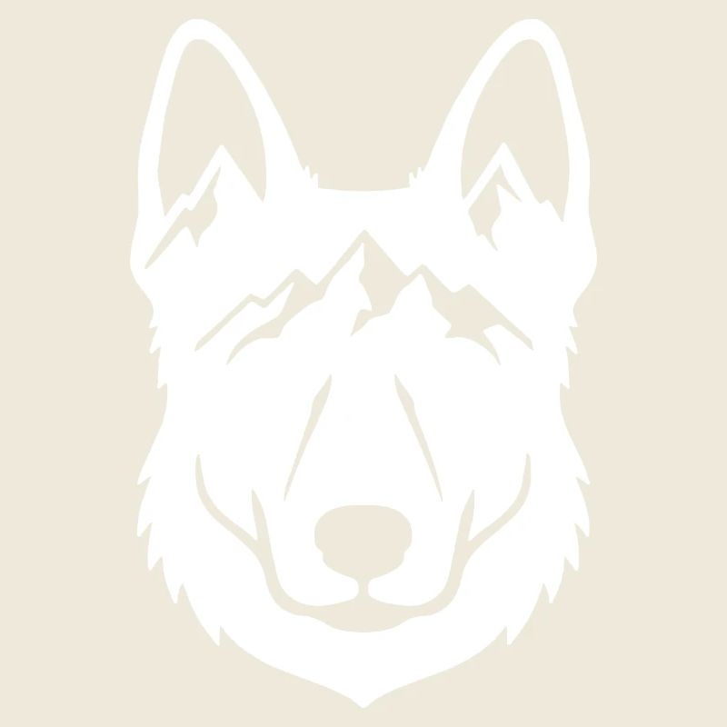 Mountain Wolf Line Kunst