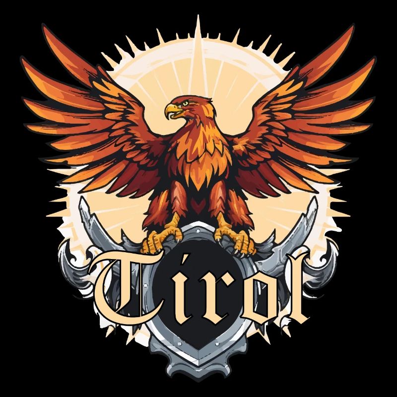 Tyrolean eagle loyal to the state of Tyrol, golden eagle