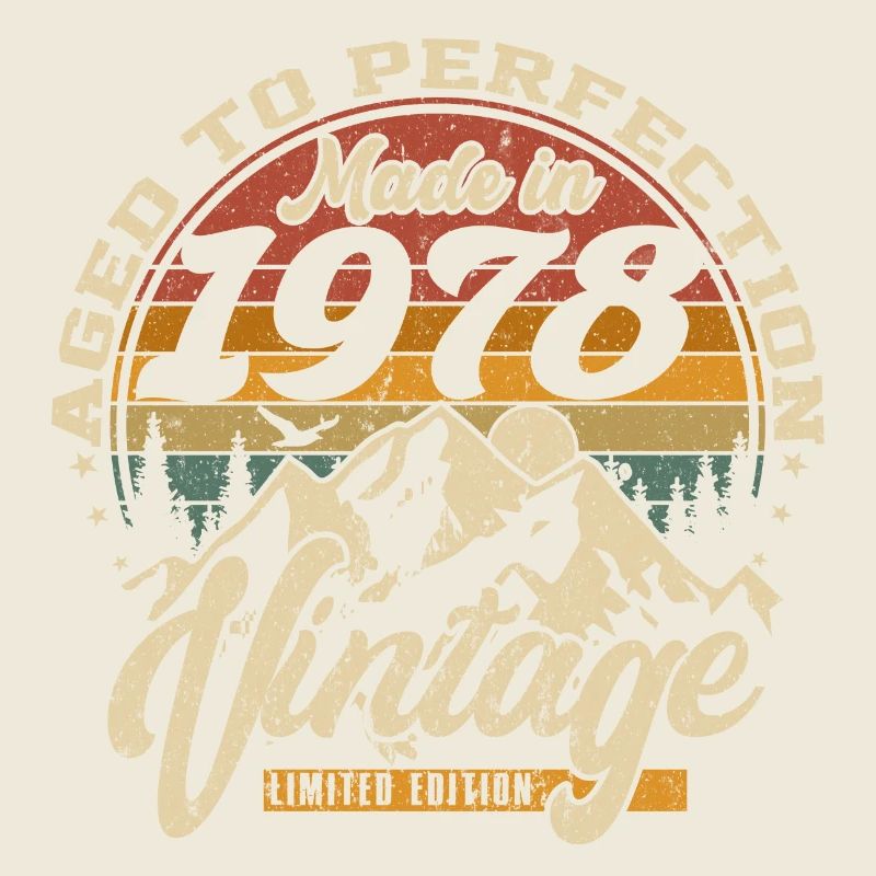 Made in 1978 Vintage Édition limitée Cadeau