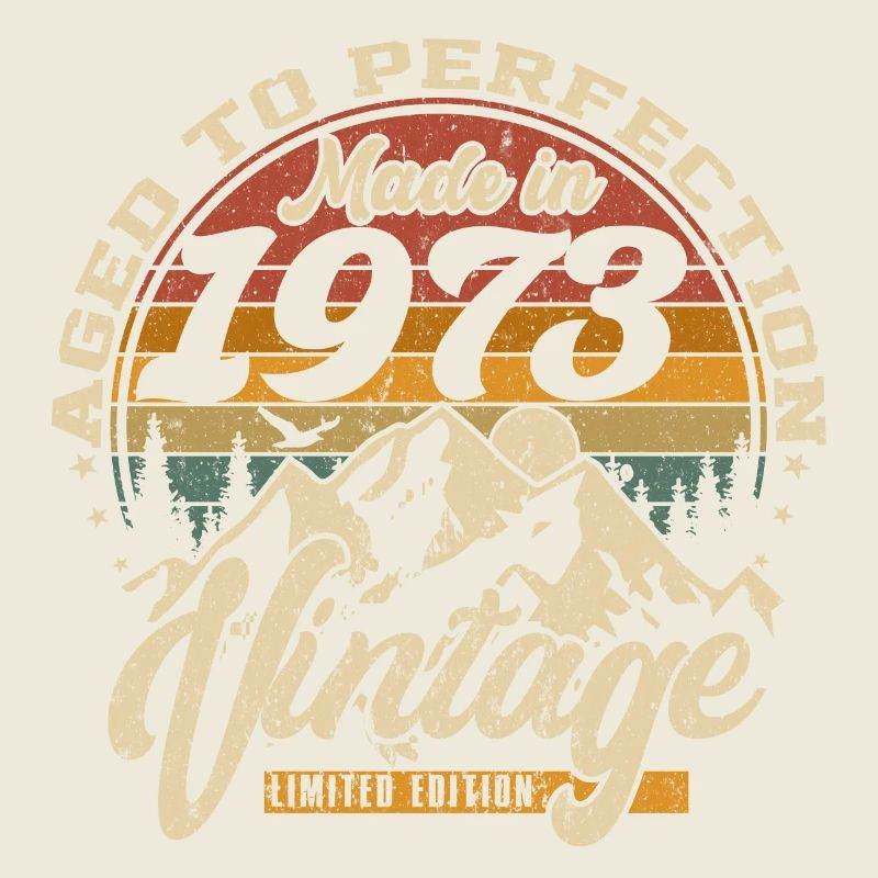 Made in 1973 Vintage Édition limitée Cadeau