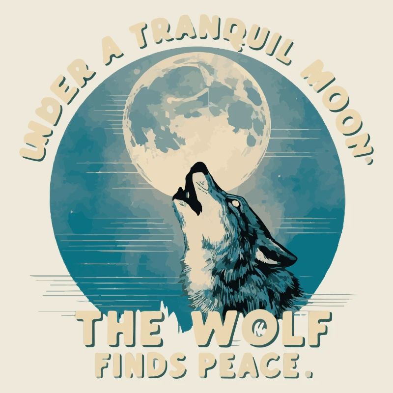 Under a Tranquil Moon: Lone Wolf Howling