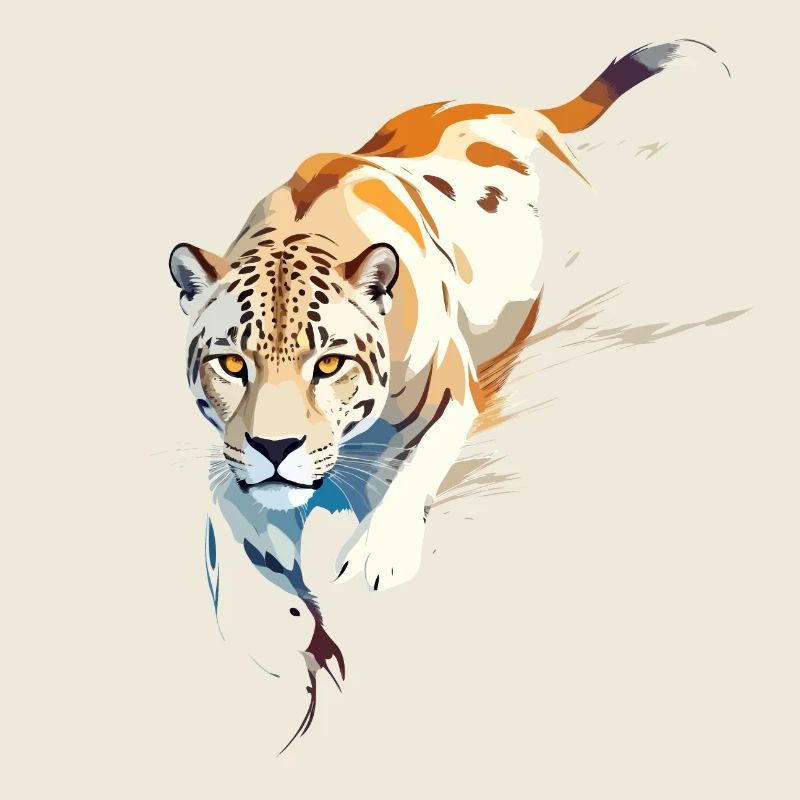 Leopard Vector Art with Vibrant Illustration