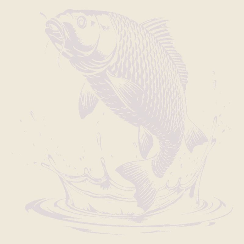 Carpe avec éclaboussures d’eau pour les pêcheurs