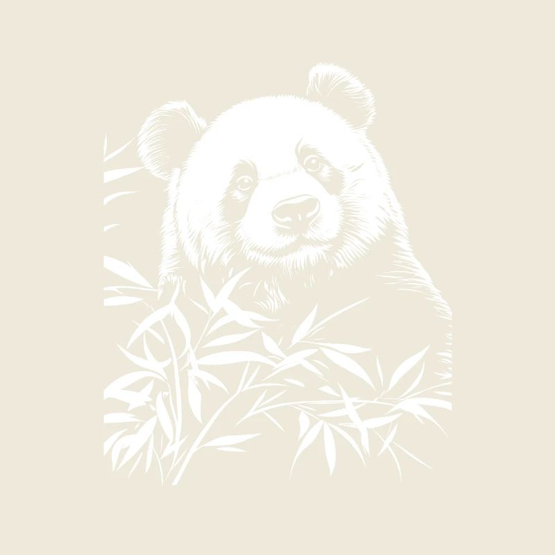Süßer Panda Floral Dschungel Graphic