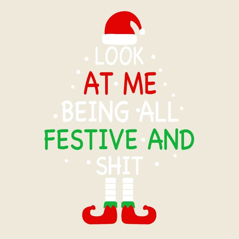Drôle de Noël, regardez-moi être tout festif