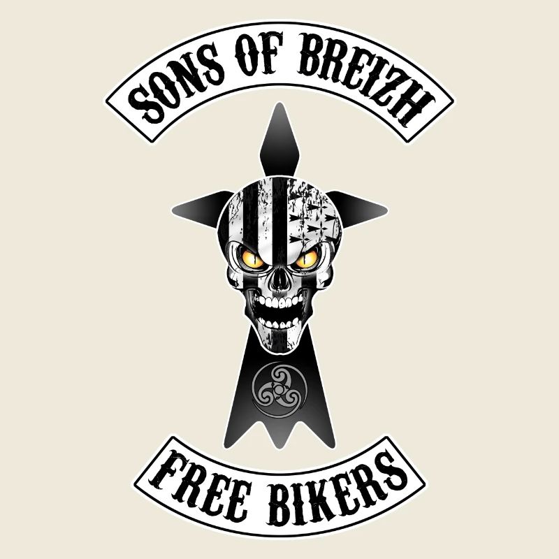 Breizh Bikers skull