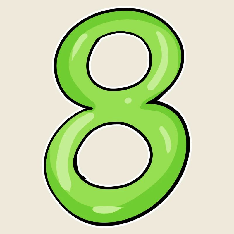 Numéro 8 - Huit - 8 Motif - Numéro 8 Numéro