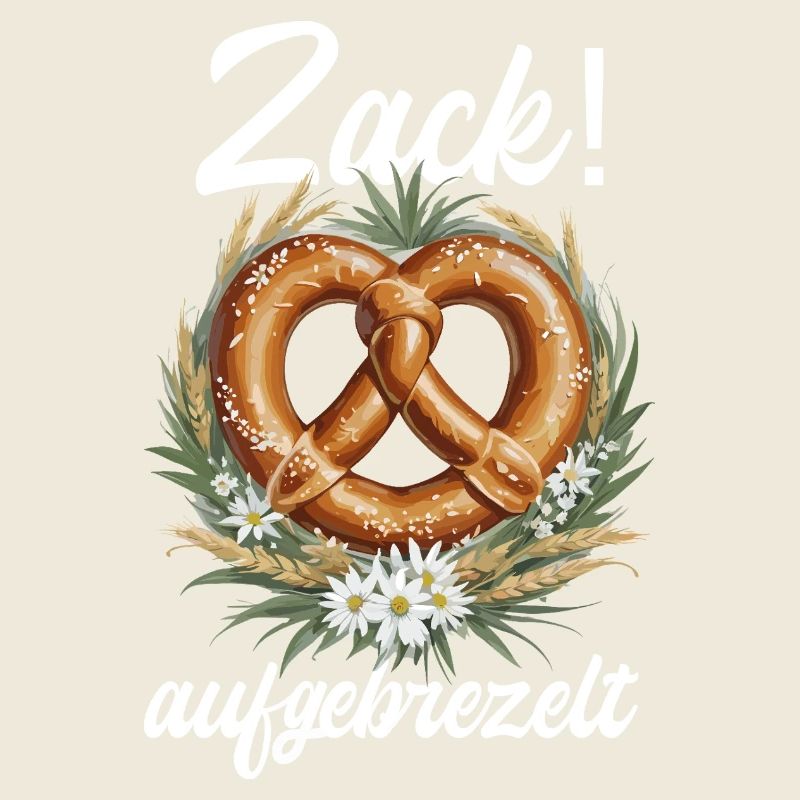 Traditionelle Brezel Zack aufgebrezelt Dirndl