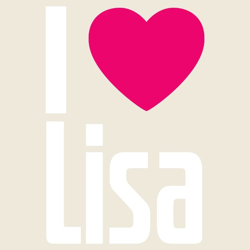 J’aime Lisa Cœur Rose J’aime Lisa