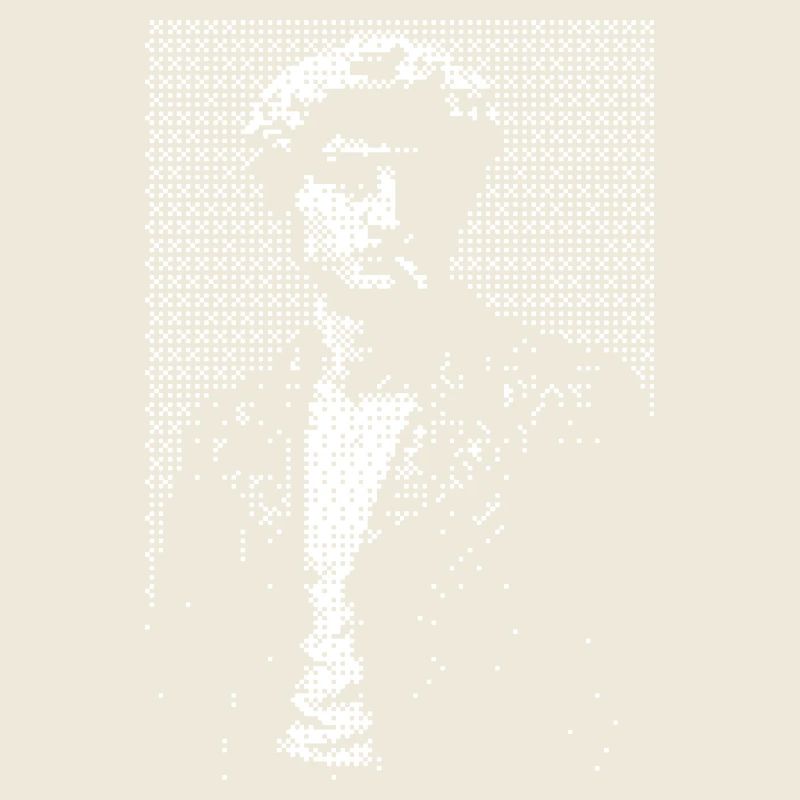 David Michelangelo Halftone Silhouette Portrait