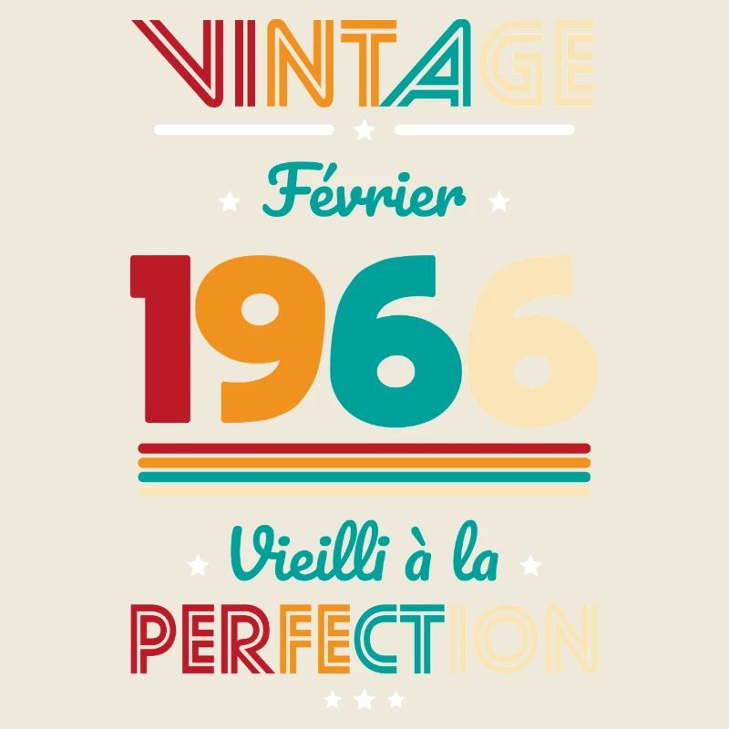 Anniversaire 60 ans - Vintage - Février 1966