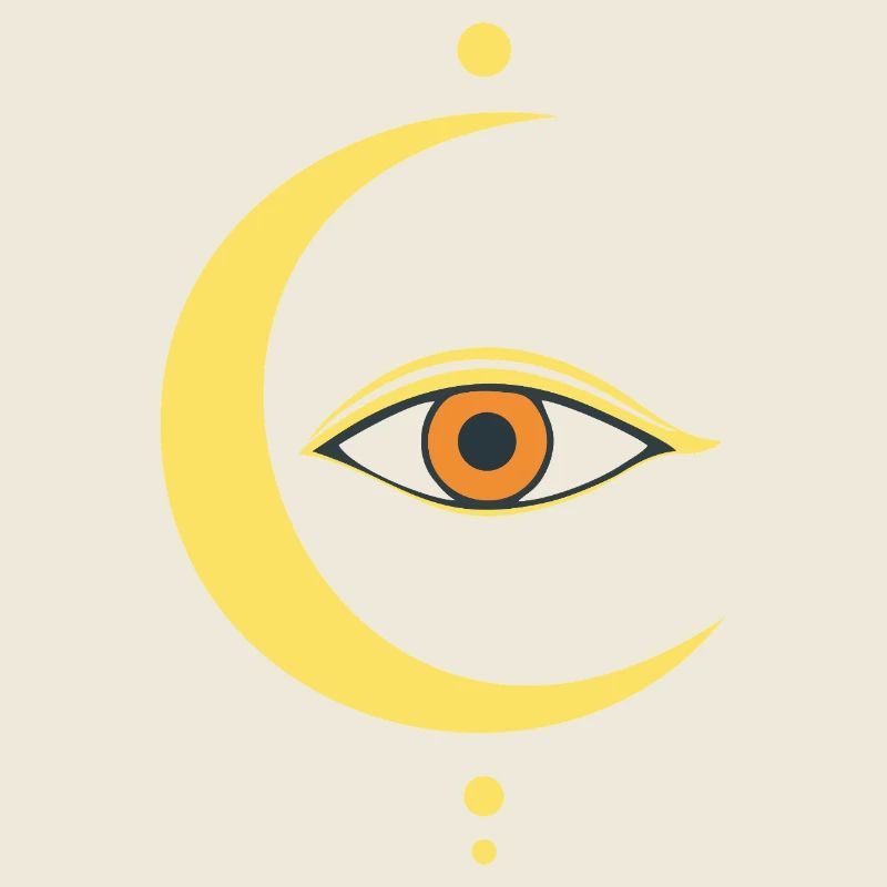 Mystical Eye & Moon