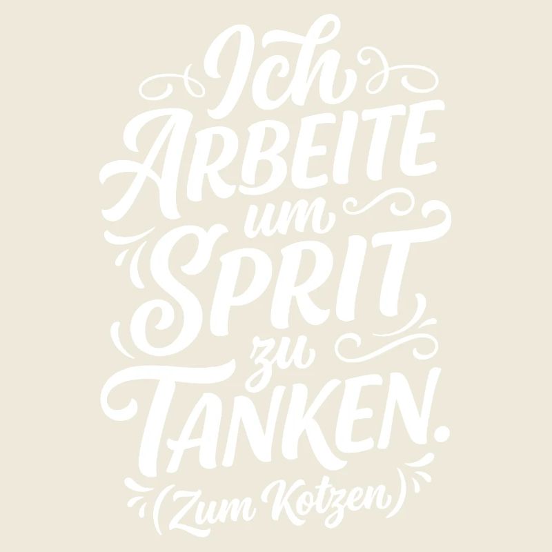 Ich arbeite um Sprit zu tanken