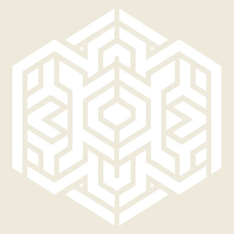 Geometrisches Sechseck - Abstraktes Muster