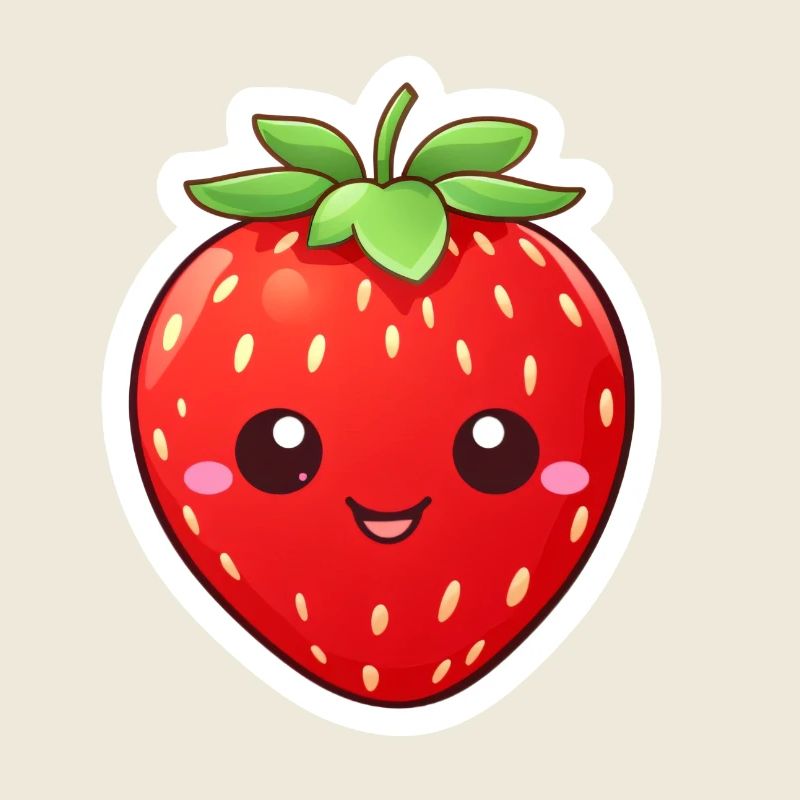 Erdbeere süß Kawaii