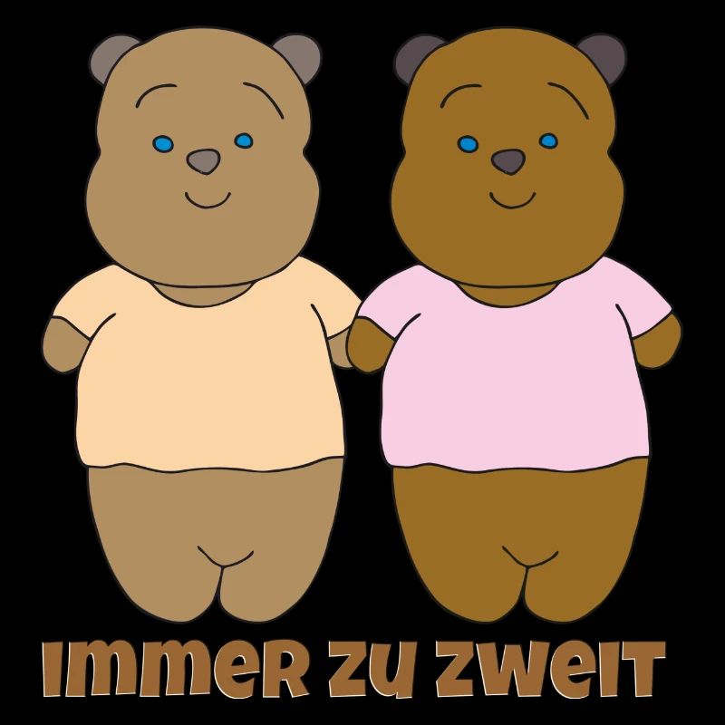 bärenpaar immer zu zweit