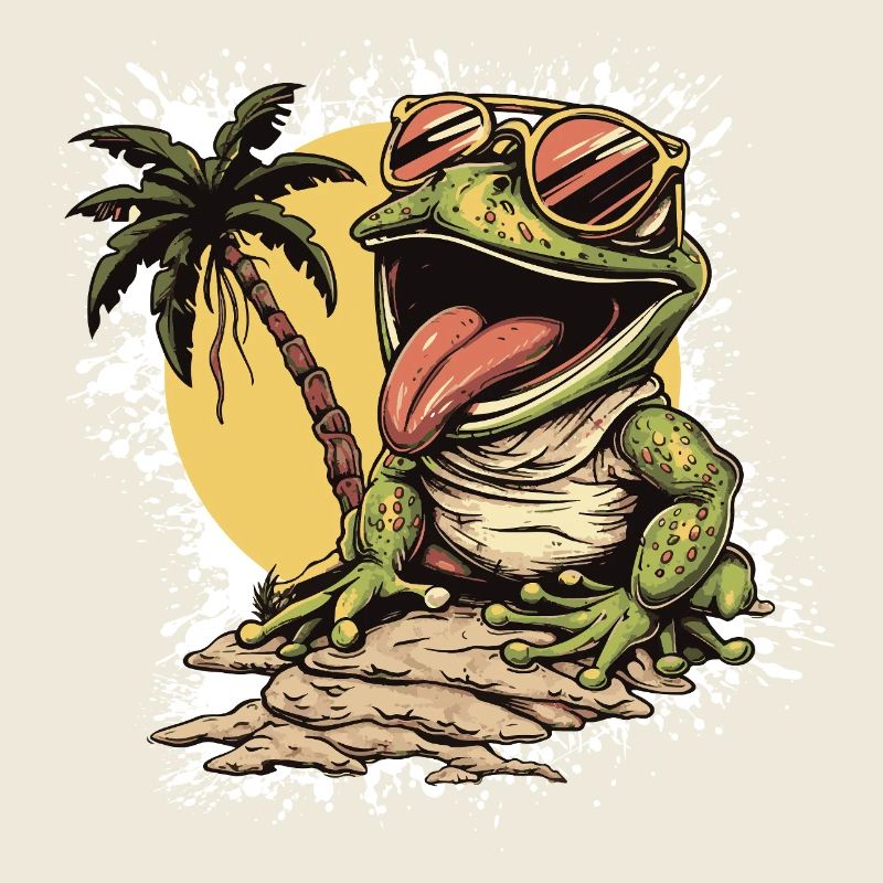 Frosch Sommer Urlaub