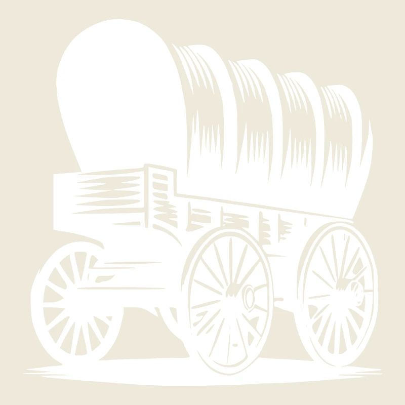 Covered wagon for horses