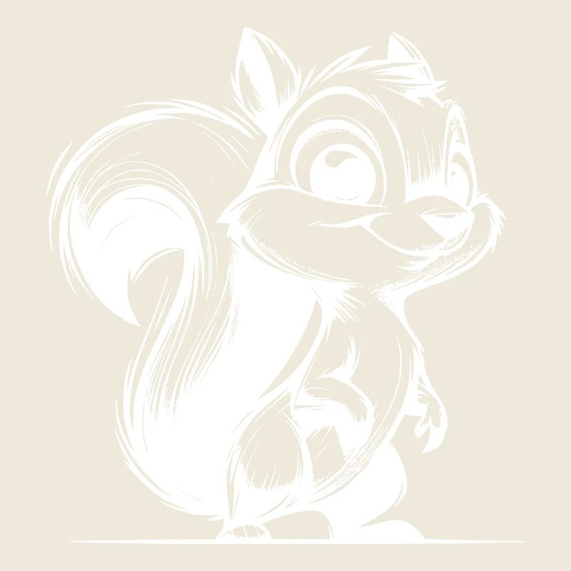 Petit crayon écureuil trait dessin