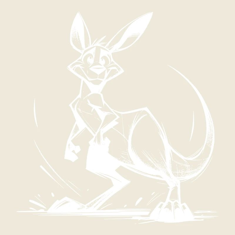 Beuteltier Bleistift Skizze Känguru Australien