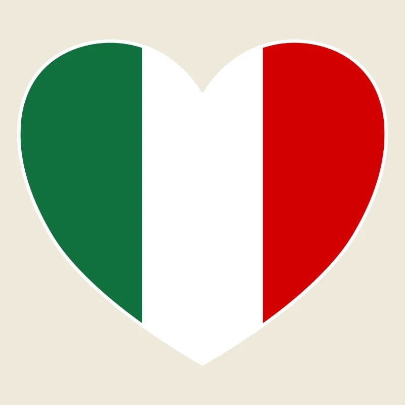 Italy Flag Heart Wide