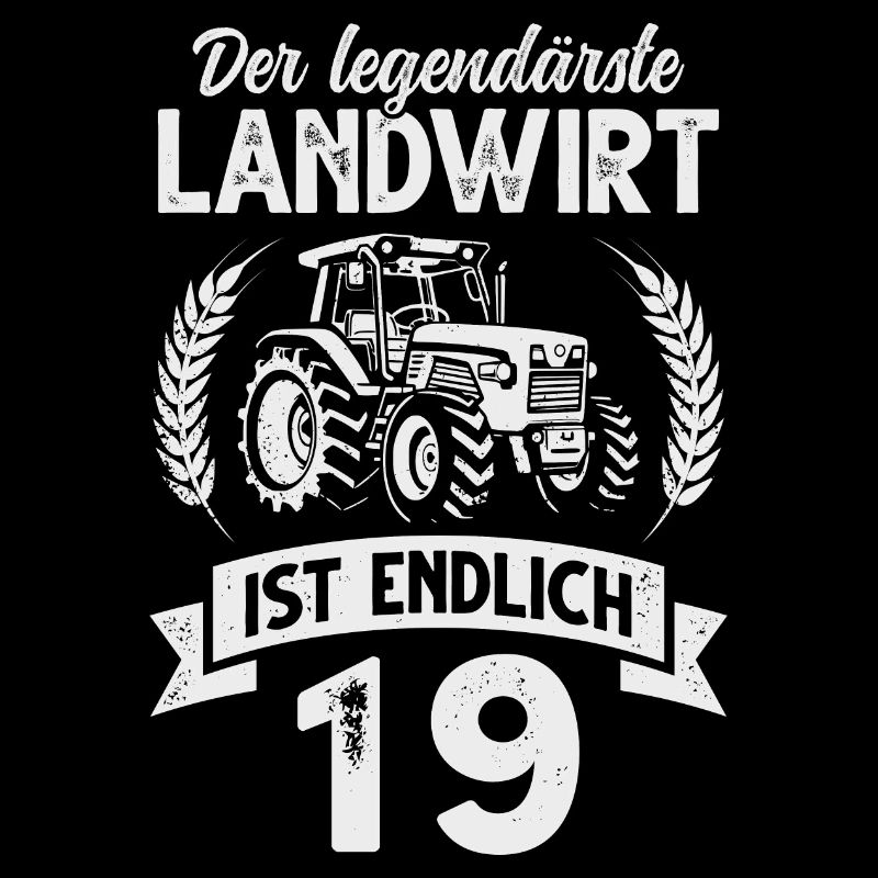 Landwirt 19. Geburtstag Traktor Bauer