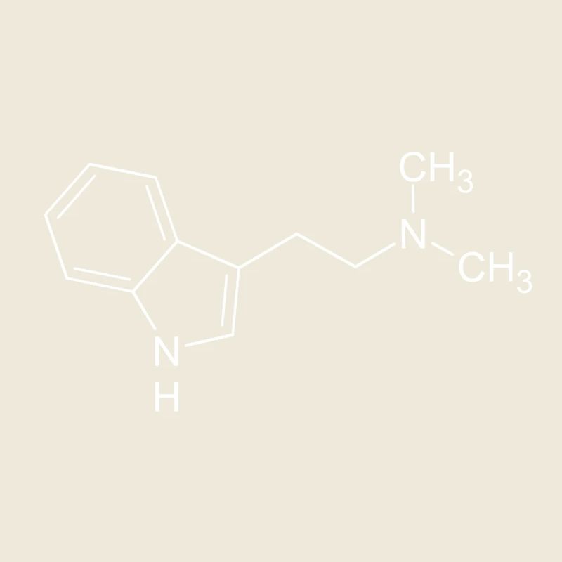 DMT dimethyltryptamine structural formula