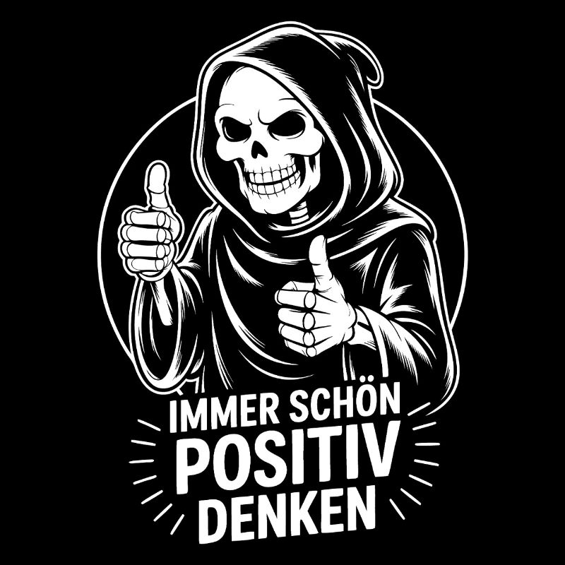 Immer schön positiv Skull Reaper Daumen hoch