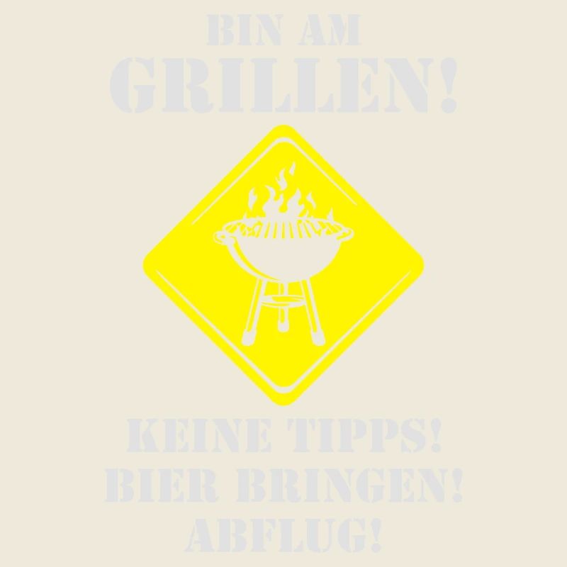 Bin am Grillen original RAHMENLOS® Design