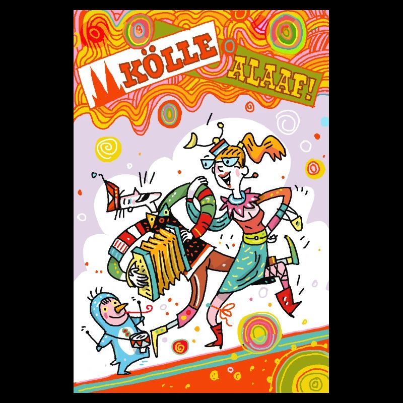 Kölner Karneval Farbenfest Alaaf