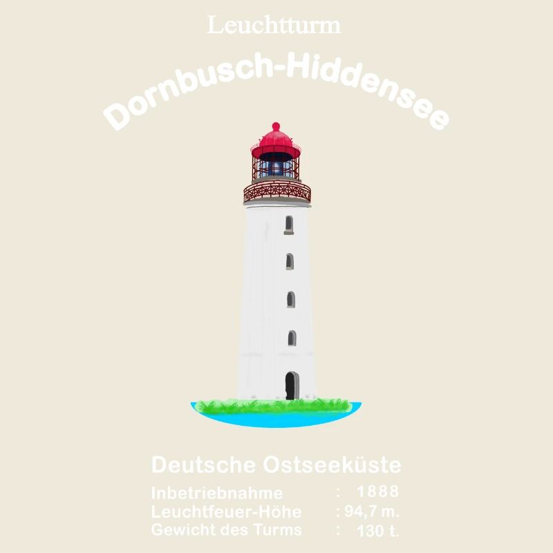 Leuchtturm Dornbusch, Insel Hiddensee, Ostseeküste