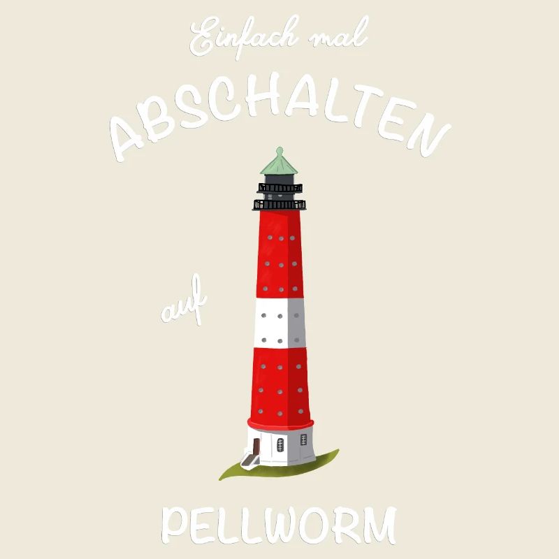 Kultiger Leuchtturm Pellworm, Nordsee, Abschalten