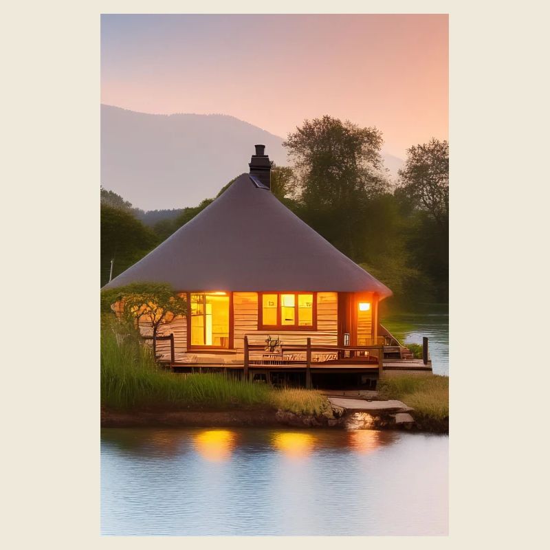 Charmante cabane au bord du lac