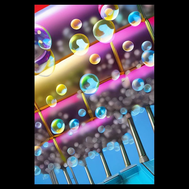 Colorful soap bubbles