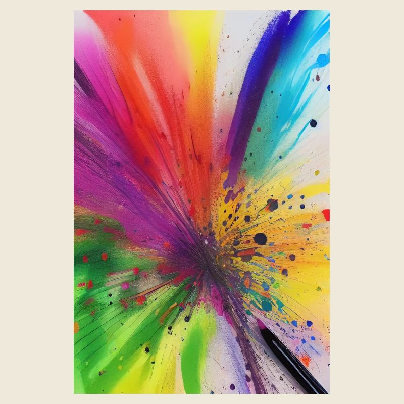 Splashes of color