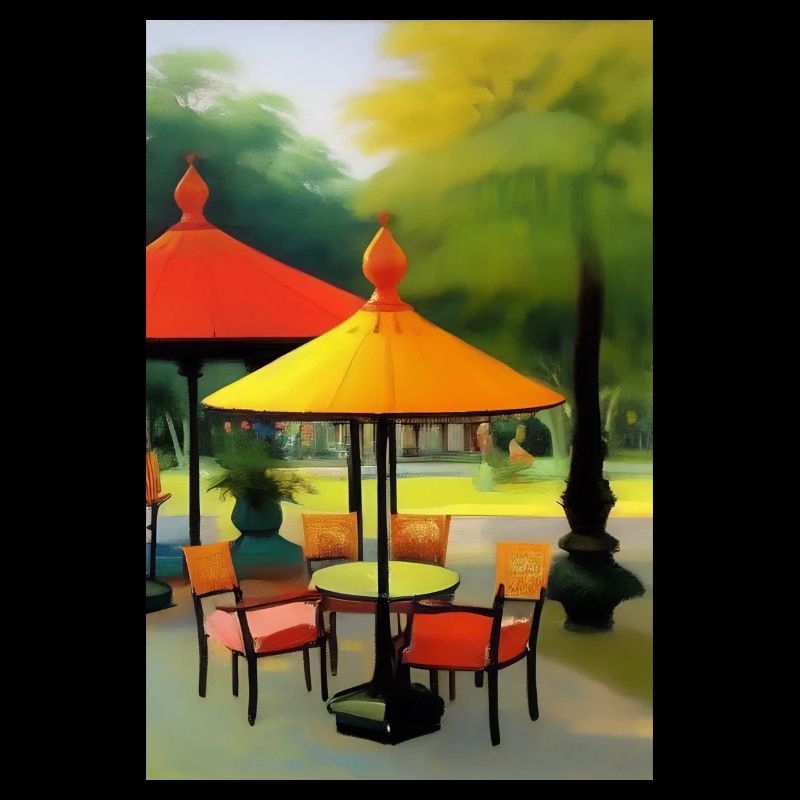 Asiatisches Cafe im Freien